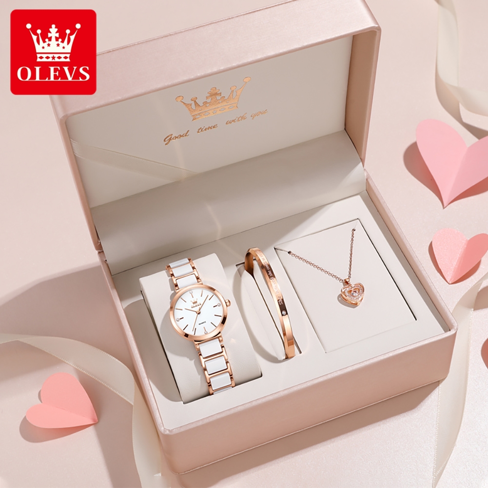 Watch Accessories - OLEVS Kadın Saati 5877 Lüks Zarif