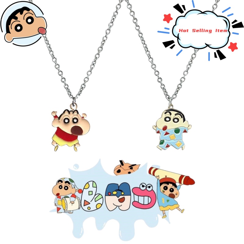 Anime Pendant Necklace - Crayon Shin-chan karikatür kolye, sevimli Japon