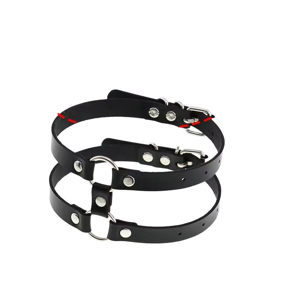 Goth Punk Spike Choker - Yeni Moda PU Deri Dikenli Gerdanlık