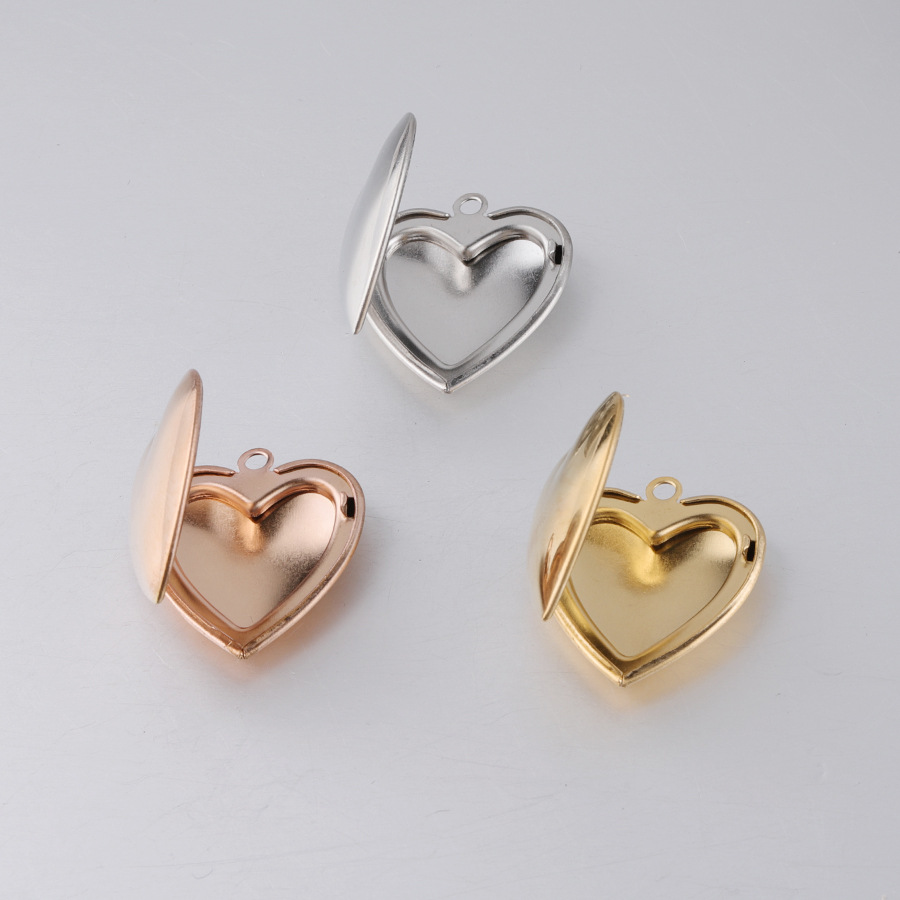 Heart Locket Necklace Photo - Fnixtar aşk kalp fotoğraf çerçevesi Charm