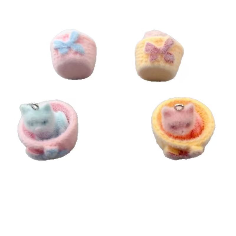 4 adet 3D peluş reçine kedi ko - Earrings incelemesi ve fiyatı