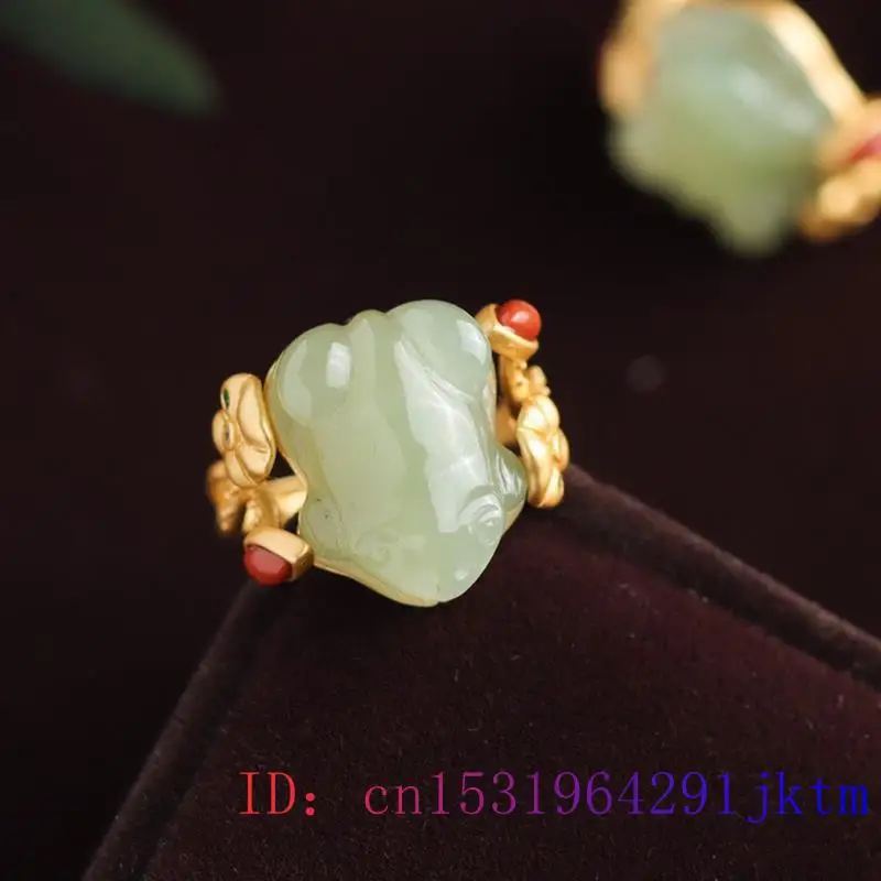 Yeşil yeşim kurbağa yüzük Char - Rings incelemesi ve fiyatı