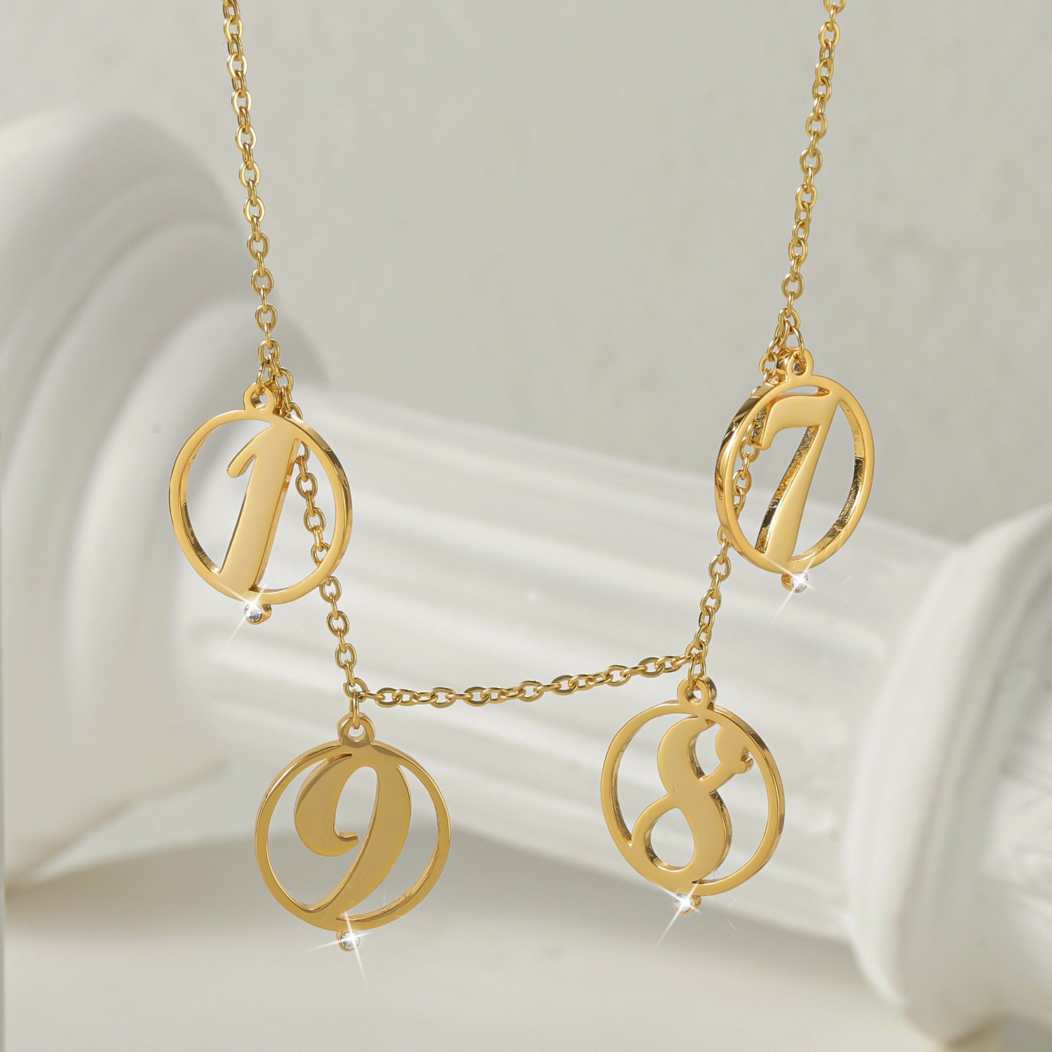 18 Ayar Altın Yuvarlak Numara  - Initial Letter Necklace 18K Gold incelemesi ve fiyatı
