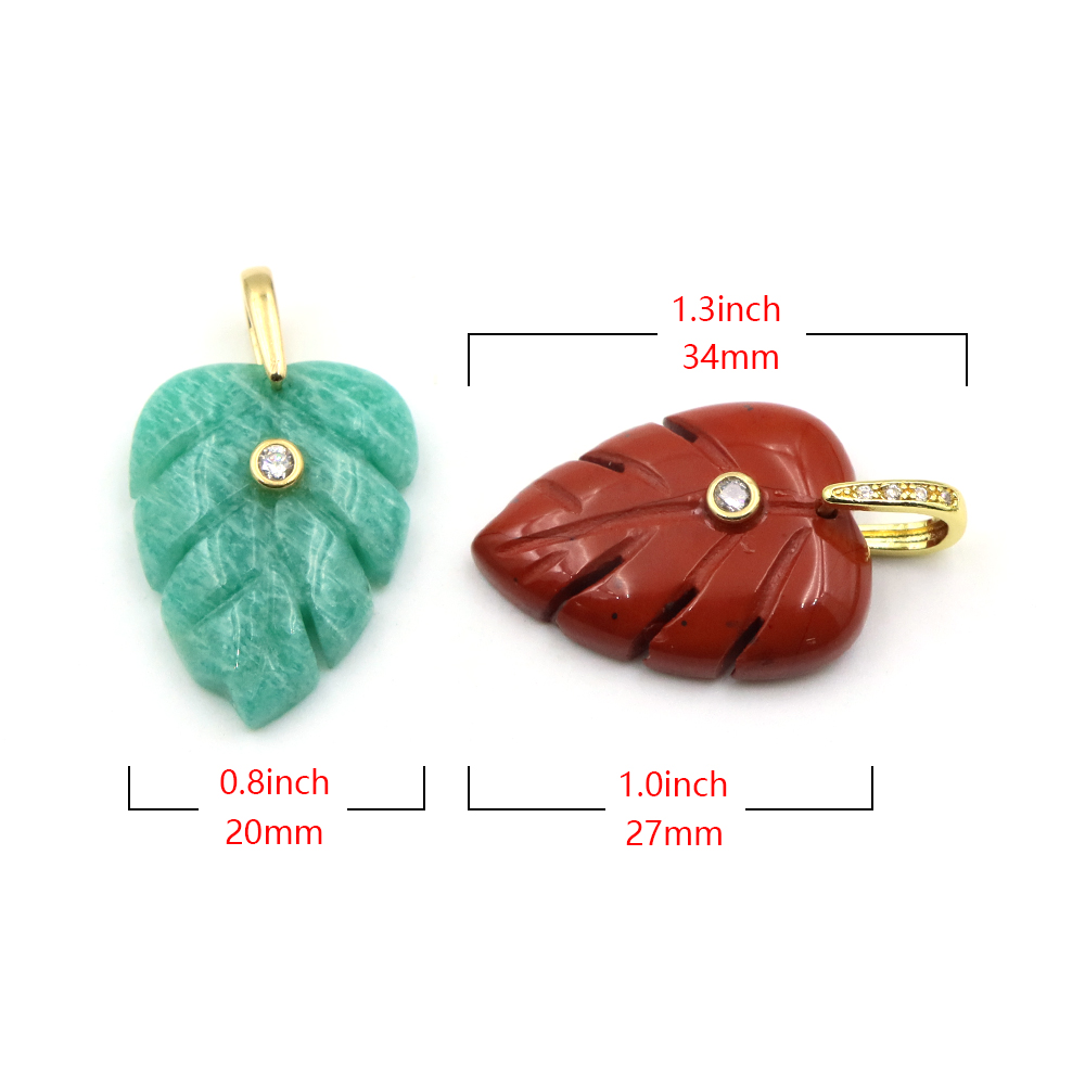 Trendy Yaprak Doğal Değerli Ta - Crystal Pendant Necklace Natural Stone incelemesi ve fiyatı