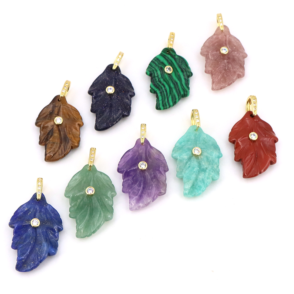 Trendy Yaprak Doğal Değerli Ta - Crystal Pendant Necklace Natural Stone incelemesi ve fiyatı