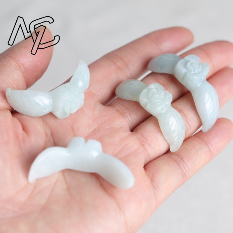 2 adet doğal beyaz jadeit yeşi - Earrings incelemesi ve fiyatı