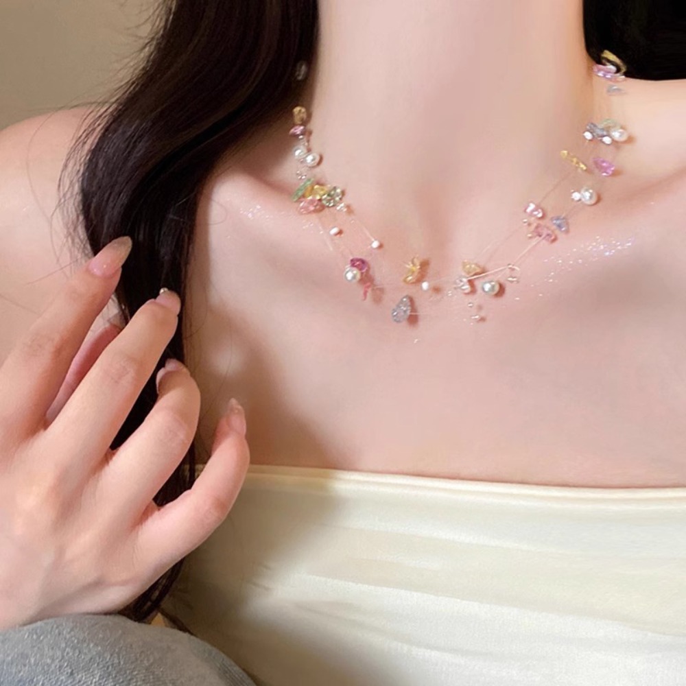 Renkli Denizyıldızı Kabuk Inci - Layered Pendant Necklace Aesthetic incelemesi ve fiyatı