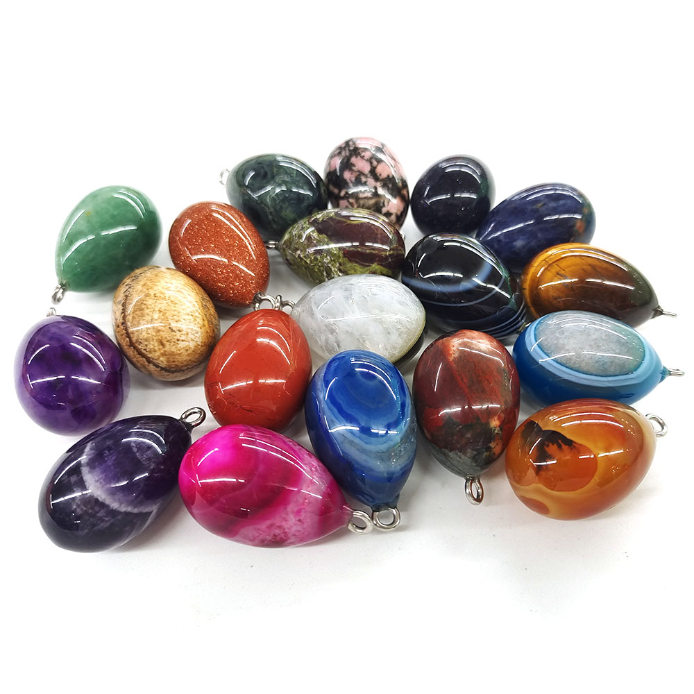 30x19 mm Mini Yumurta Şeklinde - Crystal Pendant Necklace Natural Stone incelemesi ve fiyatı