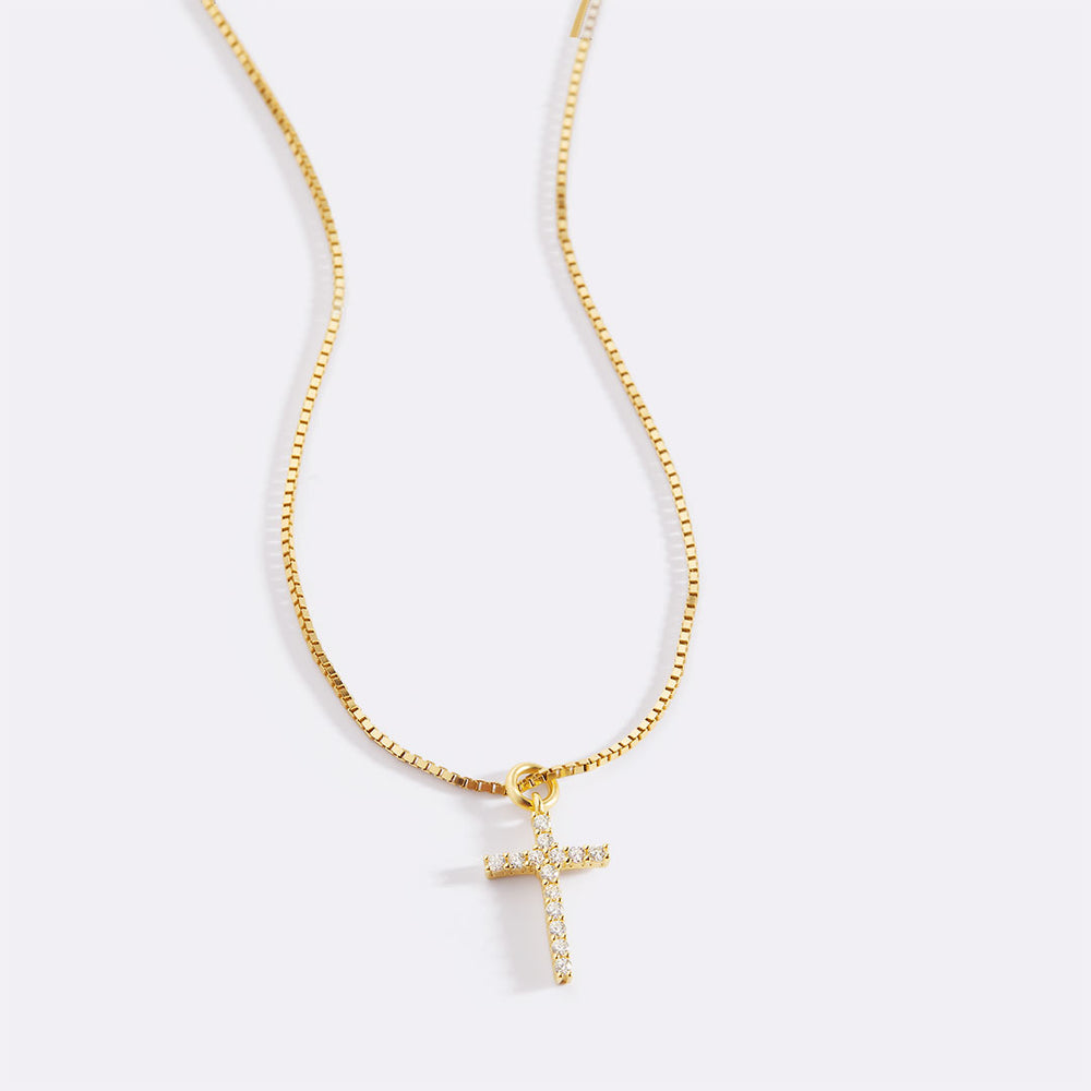 Elmas Taşlı Haç Kolye, Özel Ta - Cross Pendant Necklace Gold incelemesi ve fiyatı
