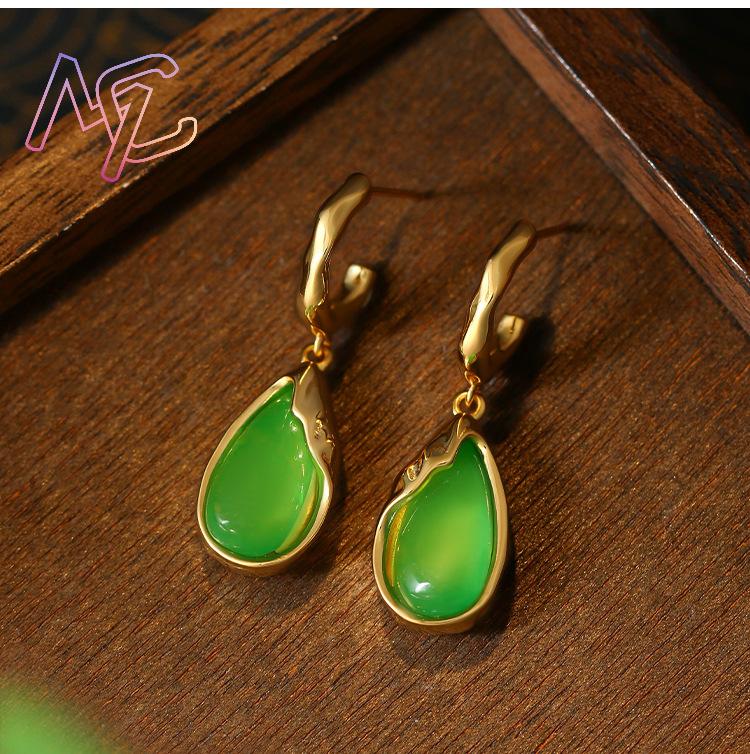 Yeşil Gerçek Yeşim Taşı Damla  - Earrings incelemesi ve fiyatı