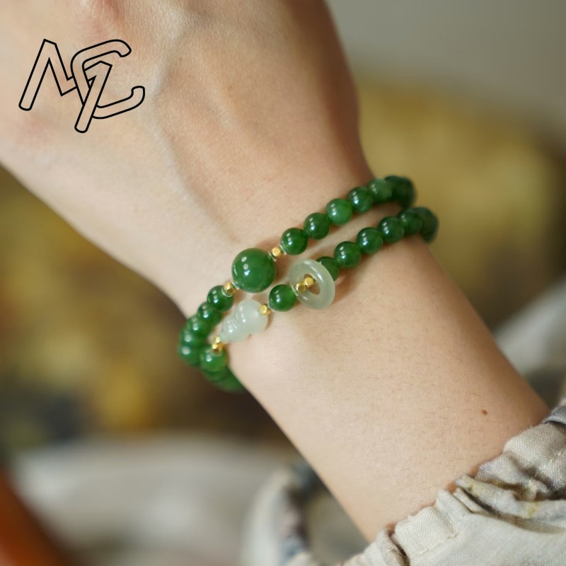 Doğal Yeşim Yeşili Çift Dairel - Bracelets incelemesi ve fiyatı