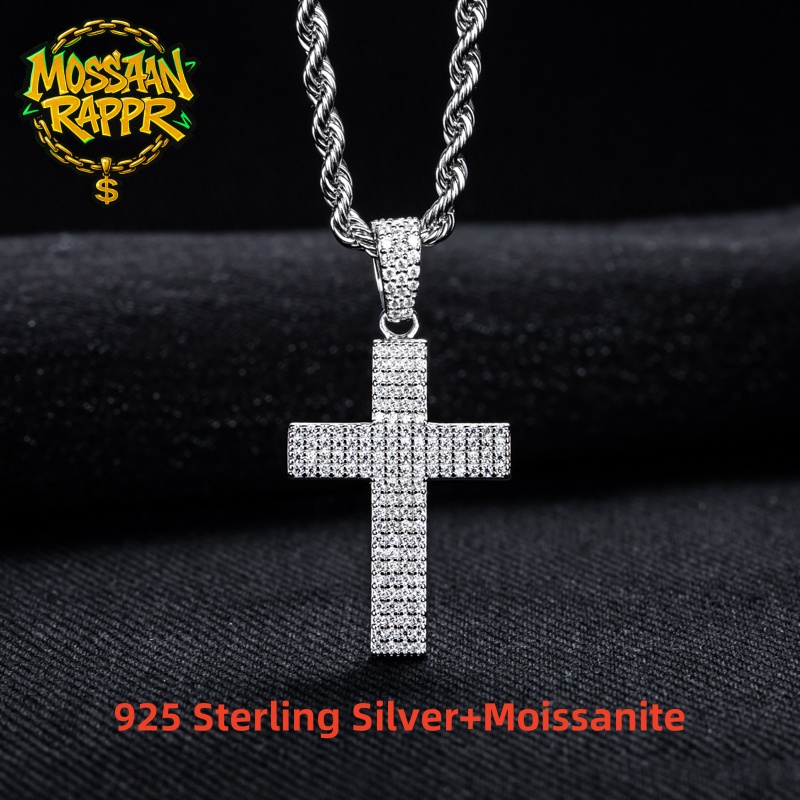 MossanRappr Mozanit Bling Çapr - 925 Sterling Silver Chain Necklace Men incelemesi ve fiyatı