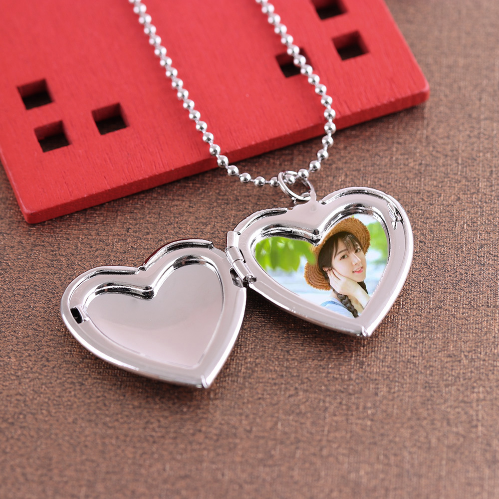 HOOH 1PC kalp şeklinde arkadaş - Heart Locket Necklace Photo incelemesi ve fiyatı
