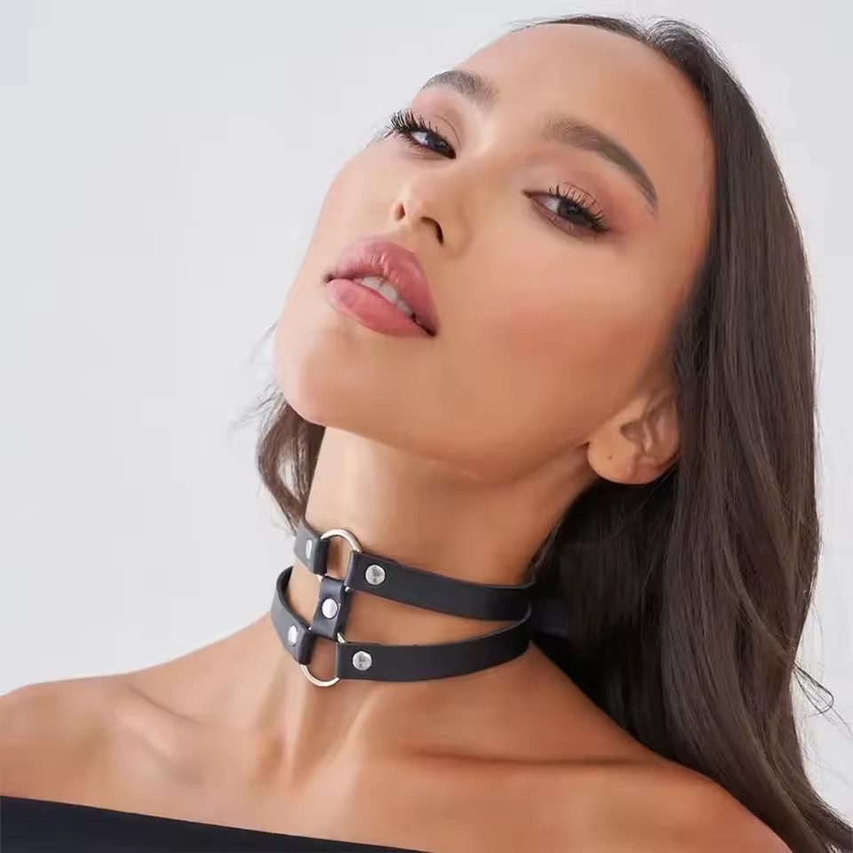 Yeni Moda PU Deri Dikenli Gerd - Goth Punk Spike Choker incelemesi ve fiyatı