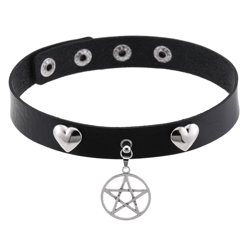 Punk Cadılar Bayramı Emo Cospl - Goth Punk Spike Choker incelemesi ve fiyatı