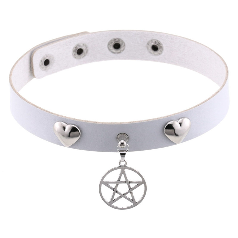 Punk Cadılar Bayramı Emo Cospl - Goth Punk Spike Choker incelemesi ve fiyatı