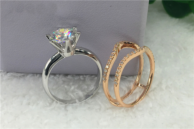 Özel Tasarım 18 Ayar Au750 Bey - Moissanite Engagement Ring 1 Carat incelemesi ve fiyatı