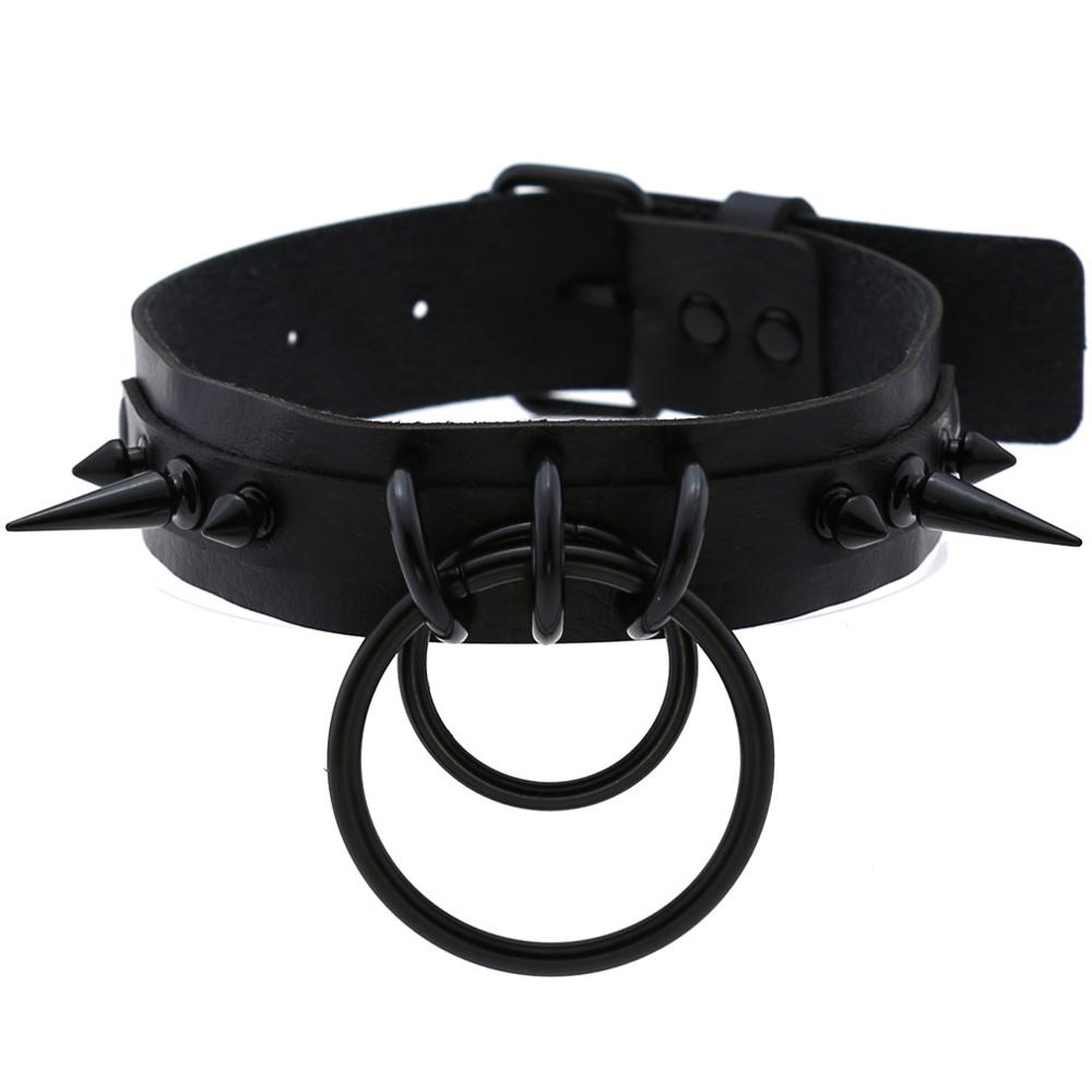 Siyah çivili gerdanlık Goth de - Goth Punk Spike Choker incelemesi ve fiyatı