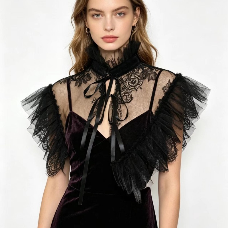Gotik Tarzı Dantel Tül Sahte Y - Necklaces incelemesi ve fiyatı