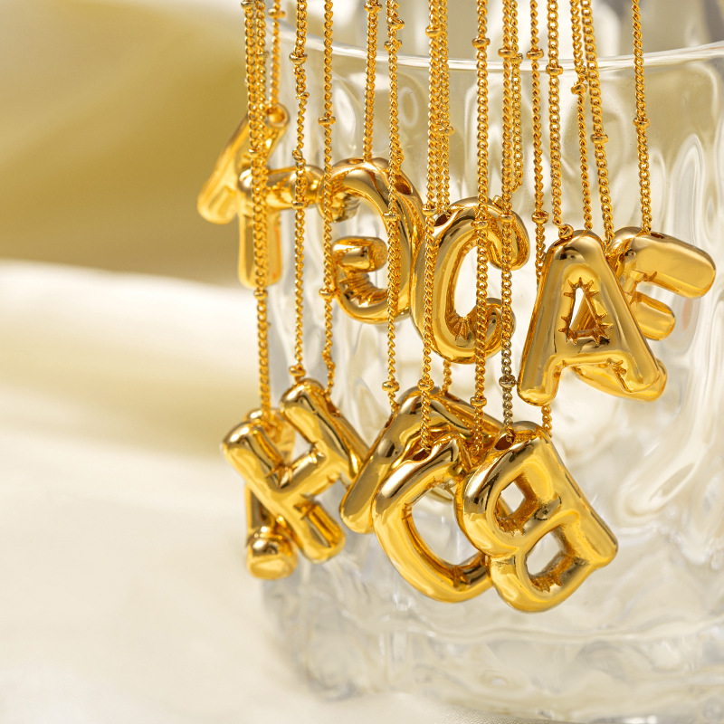 CARLIDANA kabarcık 26 mektupla - Initial Letter Necklace 18K Gold incelemesi ve fiyatı