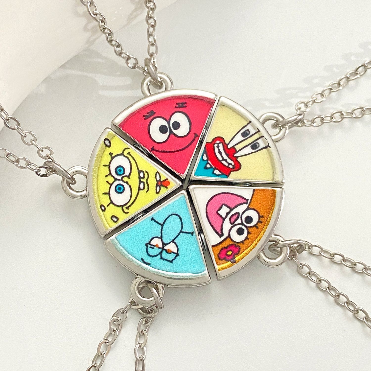 Sevimli Patrick Star Pizza Mık - Anime Pendant Necklace incelemesi ve fiyatı