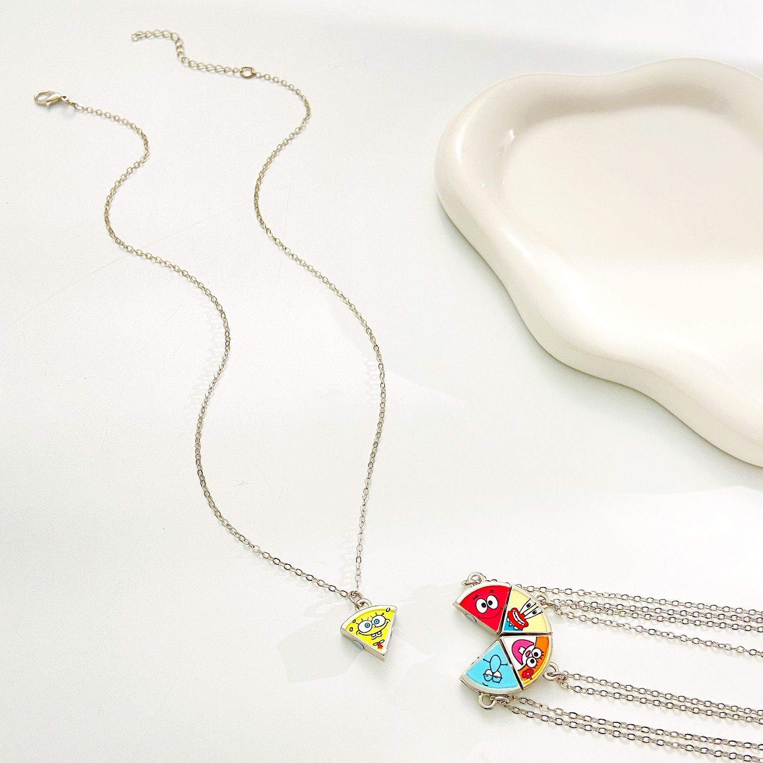 Sevimli Patrick Star Pizza Mık - Anime Pendant Necklace incelemesi ve fiyatı