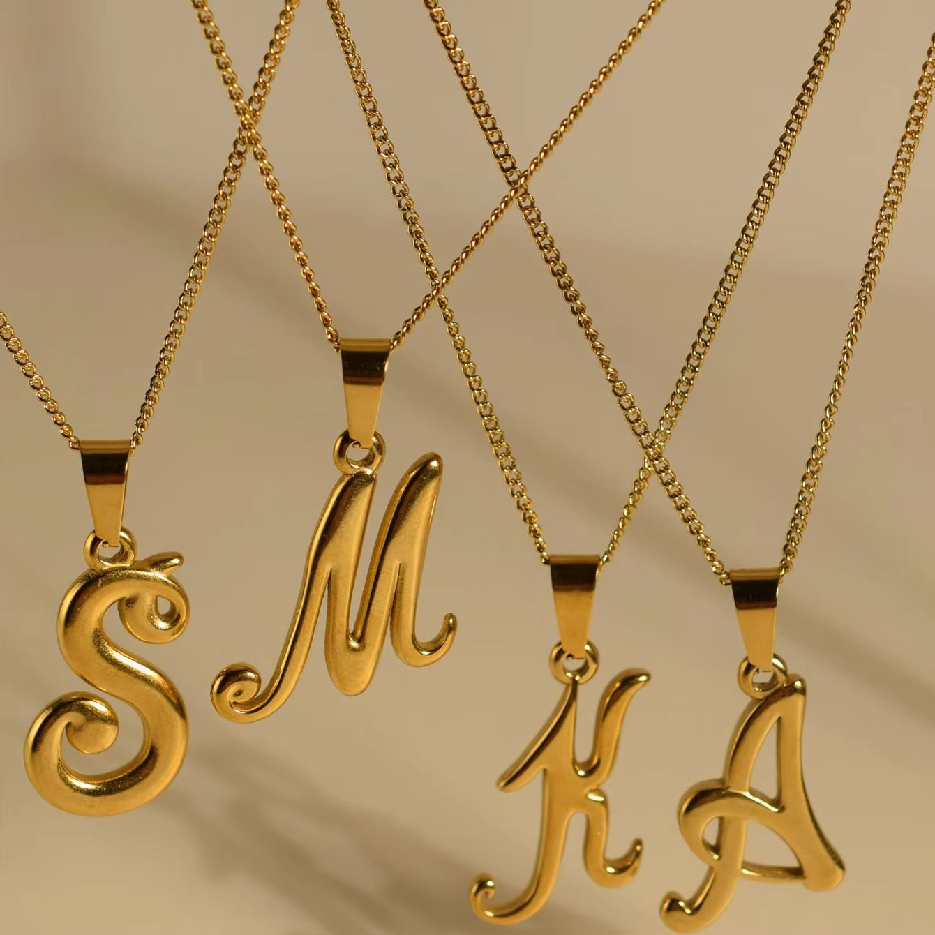 18 Ayar Altın Kaplama Paslanma - Initial Letter Necklace 18K Gold incelemesi ve fiyatı
