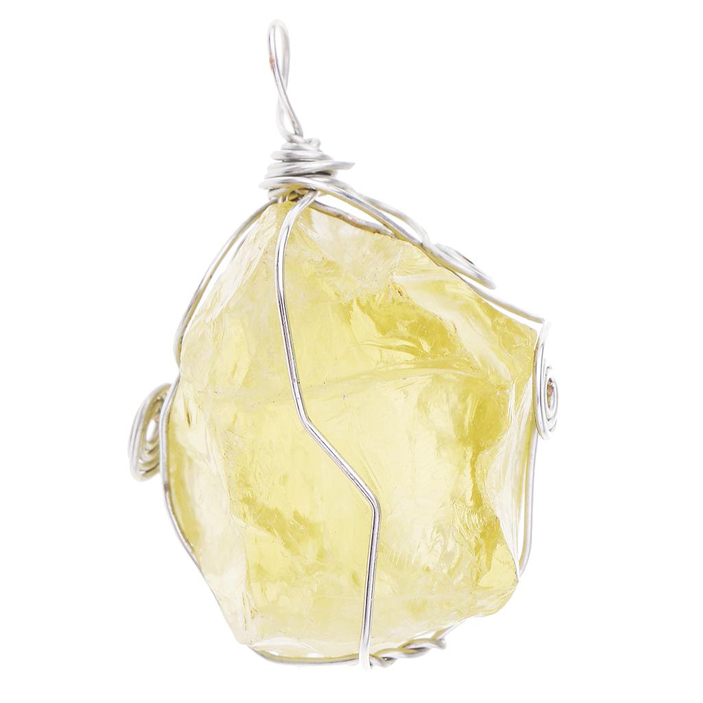 Sitrin Kolye Doğal Sarı Krista - Crystal Pendant Necklace Natural Stone incelemesi ve fiyatı