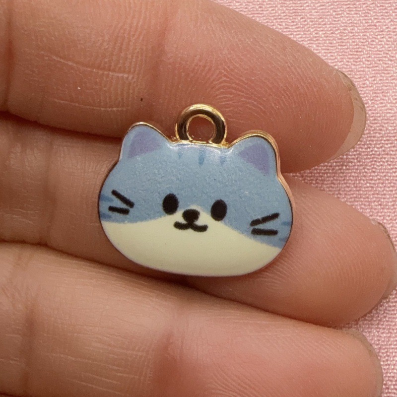 12 adet Baskılı Kedi Kafası Al - Earrings incelemesi ve fiyatı