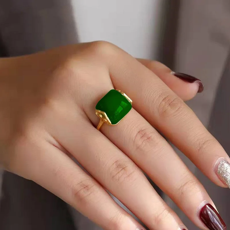 Doğal Hetian Yeşim Yüzük Moda  - Rings incelemesi ve fiyatı
